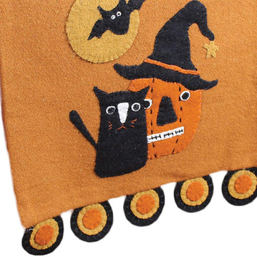 Cats, Bats, Pumpkin…Oh My Felt Table Runner Table Runner TR840007 - The Fox Decor